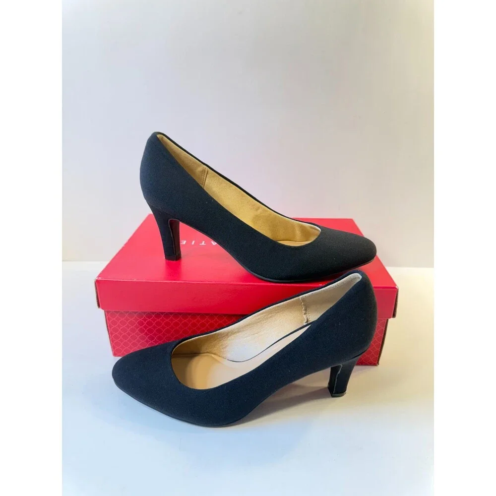 Kelly & Katie Womens Heels Black Suede US 6.5